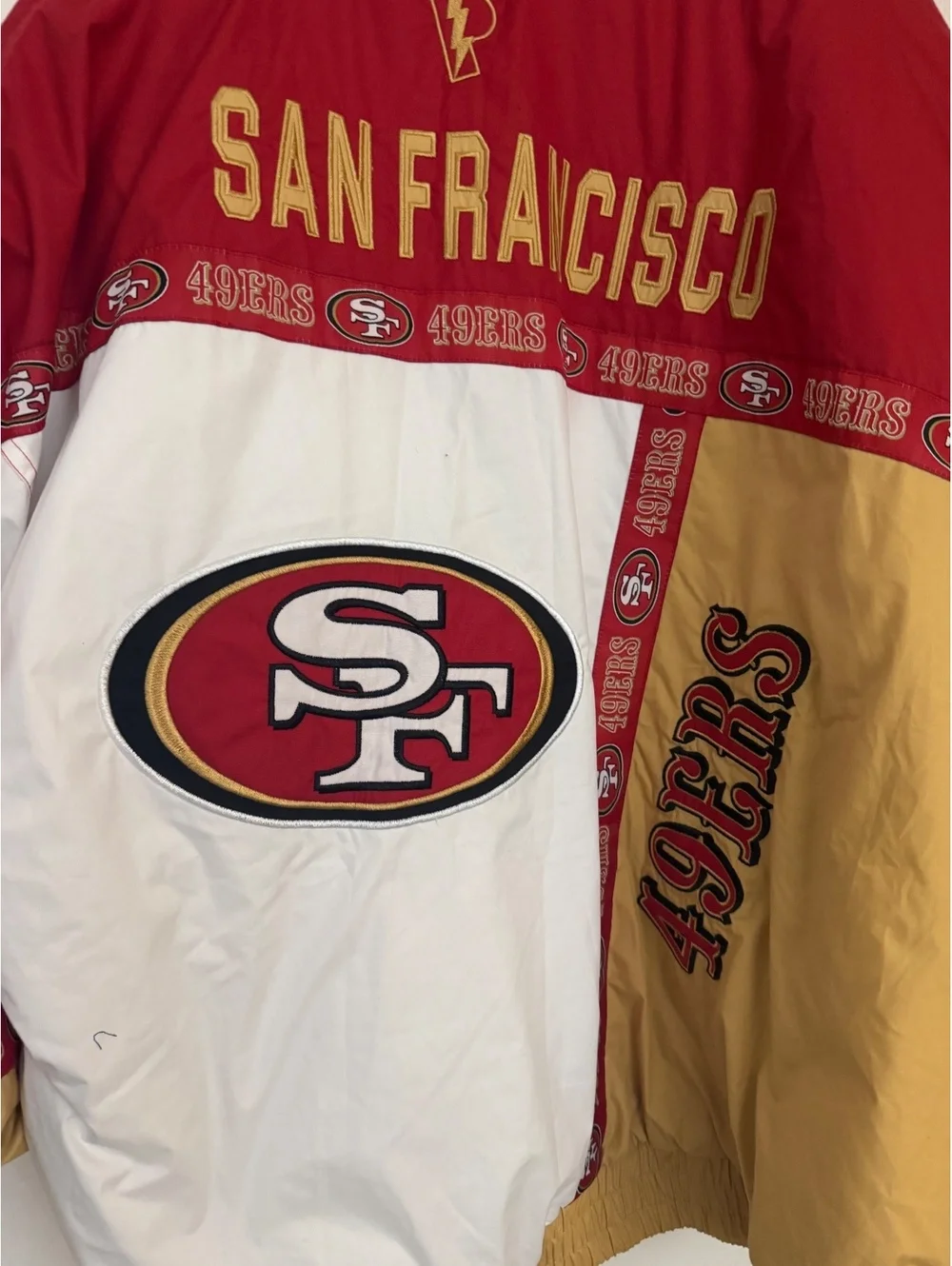 2XL Vintage San Francisco 49ers NFL Colorblock Jacket